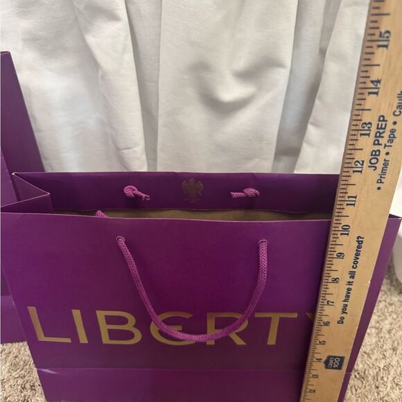 Liberty of London Shopping Bag - Purple‎ & Gold set of seven - Picture 6 of 12